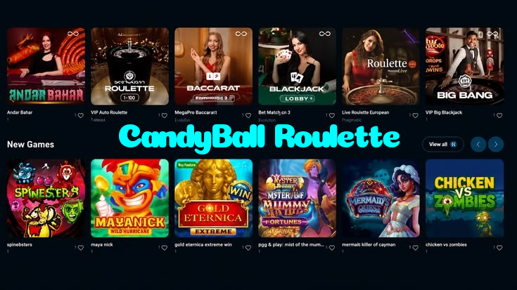 CandyBall Roulette خوش آمدید بونس +600% پیشکش موبائل ایپ کے پروموشن سیکشن میں دکھائی دیتی ہے۔